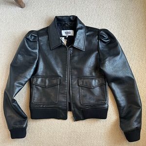 BB Dakota vegan leather bomber